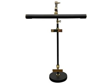 House of Troy River North Black Polished Brass Desk Lamp HTRN350BLKPB