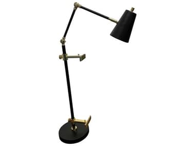 House of Troy River North Black Polished Brass Desk Lamp HTRN351BLKPB