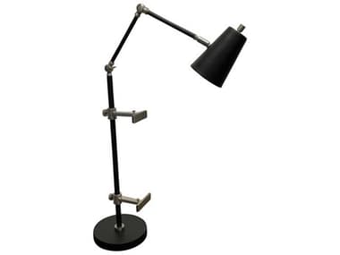 House of Troy River North Black Satin Nickel Desk Lamp HTRN351BLKSN