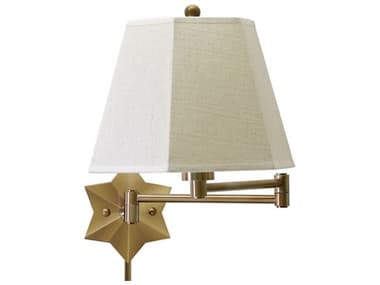 House of Troy 15" Tall 1-Light Brass Swing Wall Sconce HTWS751