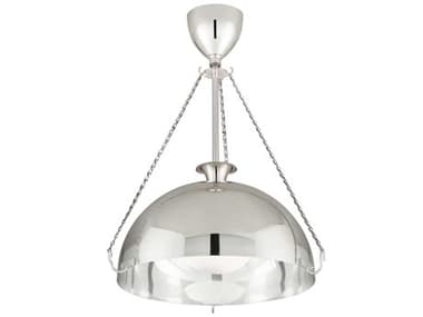 Hudson Valley Levette 18" 1-Light Aged Silver Glass Dome Globe Pendant HV1218AS