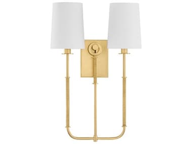 Hudson Valley Glenmont 2-Light Aged Brass Wall Sconce HV2072AGB
