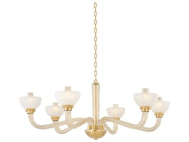 Hudson Valley St. Lawrence 6-Light Aged Brass Chandelier HV3306AGB