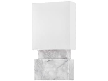 Hudson Valley Haight 15" Tall 2-Light White Marble LED Wall Sconce HV3652WM