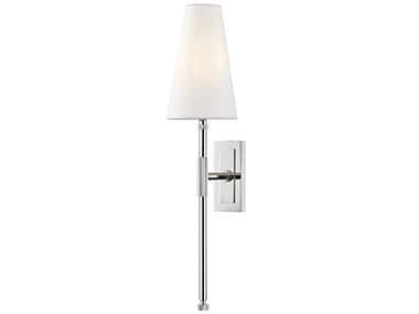 Hudson Valley Bowery 21" Tall 1-Light Polished Nickel Wall Sconce HV3721PN