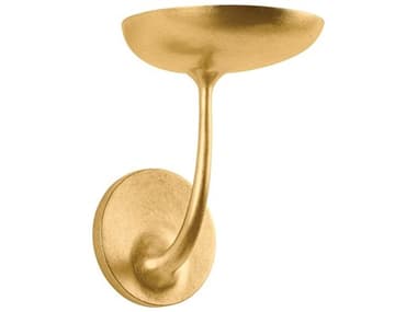 Hudson Valley Taormina 1-Light Vintage Gold Leaf Wall Sconce HV4509VGL