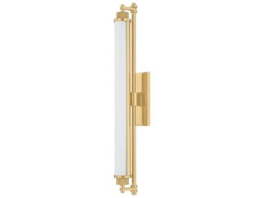 Hudson Valley Plandome 1-Light Aged Brass Vanity Light HV4728AGB
