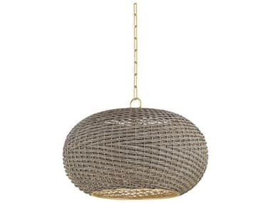 Hudson Valley Penarth 1-Light Aged Brass Pendant HV5525AGB