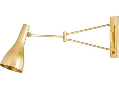 Hudson Valley Northford 1-Light Aged Brass Swing Wall Sconce HV6216AGB