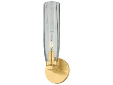 Hudson Valley Harpswell 1-Light Aged Brass Vanity Light HV6831AGB