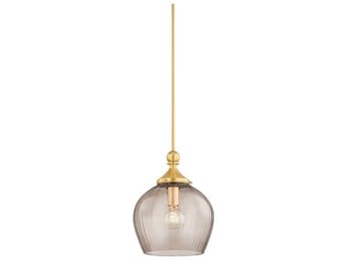 Hudson Valley Chatton 1-Light Aged Brass Mini Pendant HV6913AGB