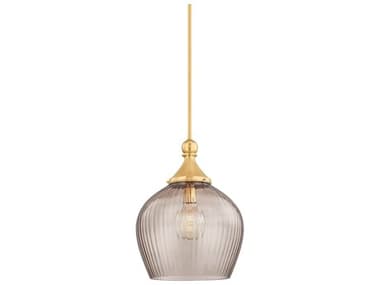 Hudson Valley Chatton 1-Light Aged Brass Pendant HV6916AGB