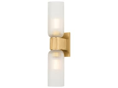 Hudson Valley Irondale 2-Light Aged Brass Wall Sconce HV7132AGB