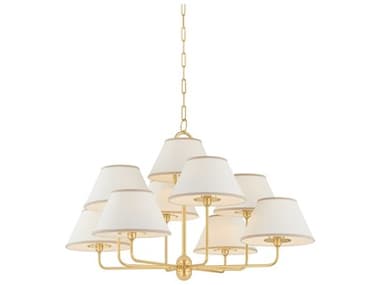 Hudson Valley Durland 9-Light Aged Brass Candelabra Chandelier HV7409AGB
