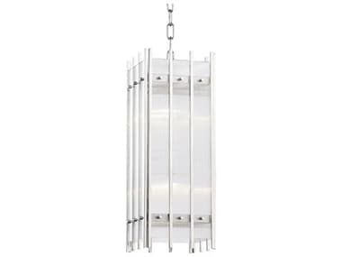 Hudson Valley Wooster 4-Light Polished Nickel Glass Geometric Mini Pendant HV7508PN