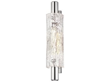 Hudson Valley Harwich 18" Tall 1-Light Polished Nickel Glass Wall Sconce HV8918PN