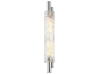 Hudson Valley Harwich 28" Tall 2-Light Polished Nickel Glass Wall Sconce HV8929PN