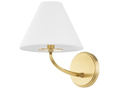 Hudson Valley Stacey 10" Tall 1-Light Aged Brass Wall Sconce HVBKO900AGB