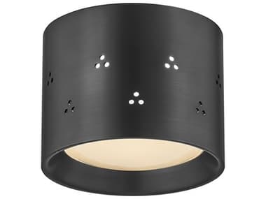 Hudson Valley Edisto 1-Light Distressed Bronze Drum Flush Mount HVCB2405DB