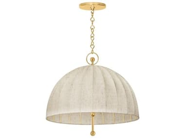 Hudson Valley Palmetto 1-Light Aged Brass Dome Pendant HVCB5851AGB
