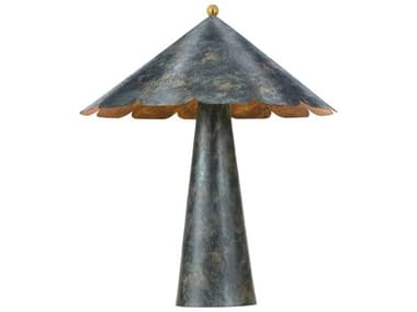Hudson Valley Folly Beach Verdigris Gray Buffet Lamp HVCBL7624VER