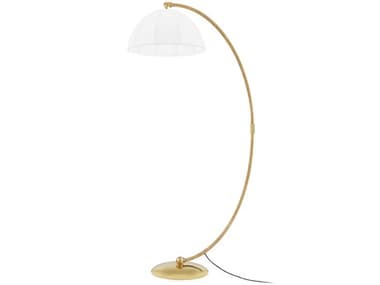Hudson Valley Montague 67" Tall Aged Brass Floor Lamp HVL1668AGB