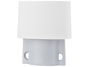 Hudson Valley Surrey Matte Grey Blue White Table Lamp HVL1689AGBCGU