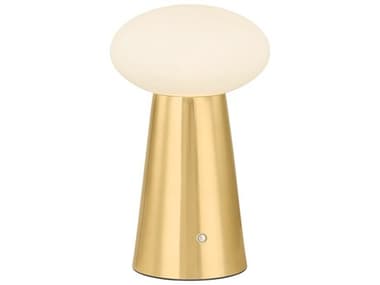Hudson Valley Cashel Aged Brass Cloud Glass Gold Table Lamp HVL2941AGB