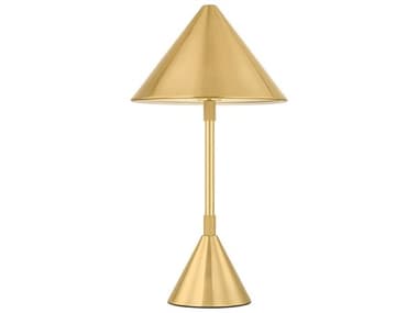 Hudson Valley Salma Aged Brass White Acrylic Table Lamp HVL7115AGB