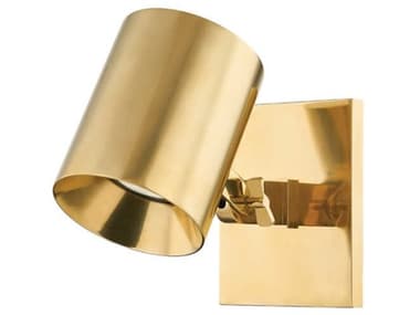 Hudson Valley Highgrove 5" Tall 1-Light Aged Brass Wall Sconce HVMDS1700AGB