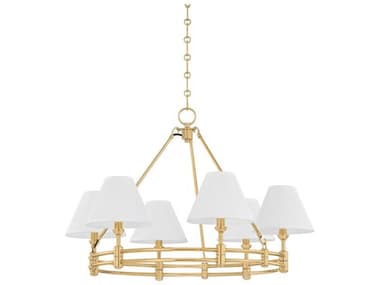Hudson Valley Howard 6-Light Aged Brass Candelabra Chandelier HVMDS1800AGB