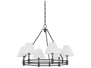 Hudson Valley Howard 6-Light Aged Brass Distressed Bronze Candelabra Chandelier HVMDS1800AGBDB