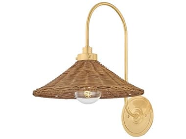 Hudson Valley Kensington 1-Light Aged Brass Wall Sconce HVMDS2100AGB