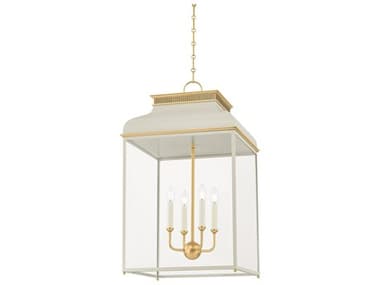 Hudson Valley Houghton 4-Light Off White Pendant HVMDS2401AGBOW