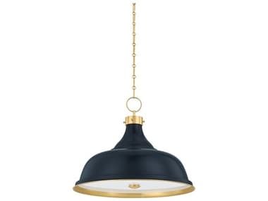 Hudson Valley Painted No. 1 4-Light Aged Brass Distressed Bronze Pendant HVMDS300LAGBDBL