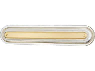 Hudson Valley Litton 5" Wide 1-Light Aged Brass LED Vanity Light HVPI1898101LAGB