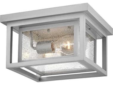 Hinkley Lighting Republic Satin Nickel 2-light Outdoor Ceiling Light HY1003SI