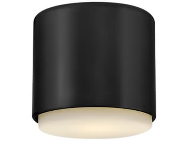 Hinkley Cedric 1-Light Black Cylinder Flush Mount HY30070BK