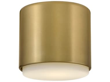 Hinkley Cedric 1-Light Lacquered Brass Cylinder Flush Mount HY30070LCB