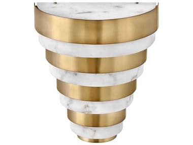 Hinkley Echelon 14" Tall Heritage Brass LED Wall Sconce HY30180HB