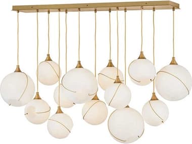 Hinkley Skye 13-Light Heritage Brass Globe Island Pendant HY30305HBRCO