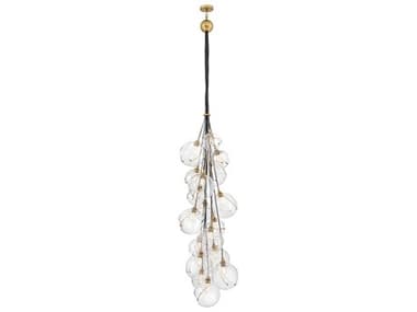 Hinkley Skye 18-Light Heritage Brass Globe Chandelier HY30309HBR