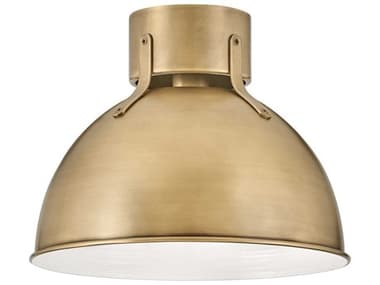 Hinkley Argo 13" 1-Light Heritage Brass Dome Flush Mount HY3481HB