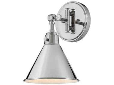 Hinkley Arti 12" Tall 1-Light Polished Nickel LED Wall Sconce HY3691PN