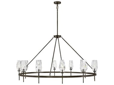 Hinkley Ana 12-Light Black Oxide Candelabra Chandelier HY38259BX