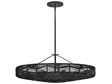 Hinkley Ophelia 30" 6-Light Black LED Bowl Pendant HY42303BKBK