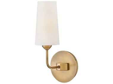 Hinkley Lewis 13" Tall 1-Light Heritage Brass LED Wall Sconce HY45000HB