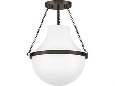 Hinkley Collins 1-Light Black Oxide Semi Flush Mount HY46891BX