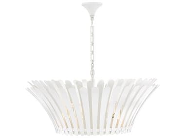 Hinkley Reina 8-Light Textured Plaster White Chandelier HY47695TXP