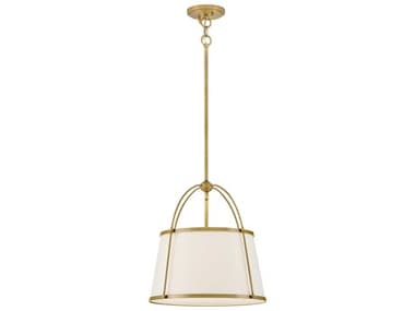 Hinkley Clarke 1-Light Lacquered Dark Brass Drum Pendant HY4894LDBOW